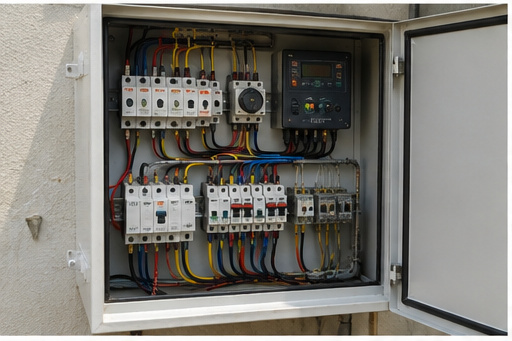 Control panel wiring for automation