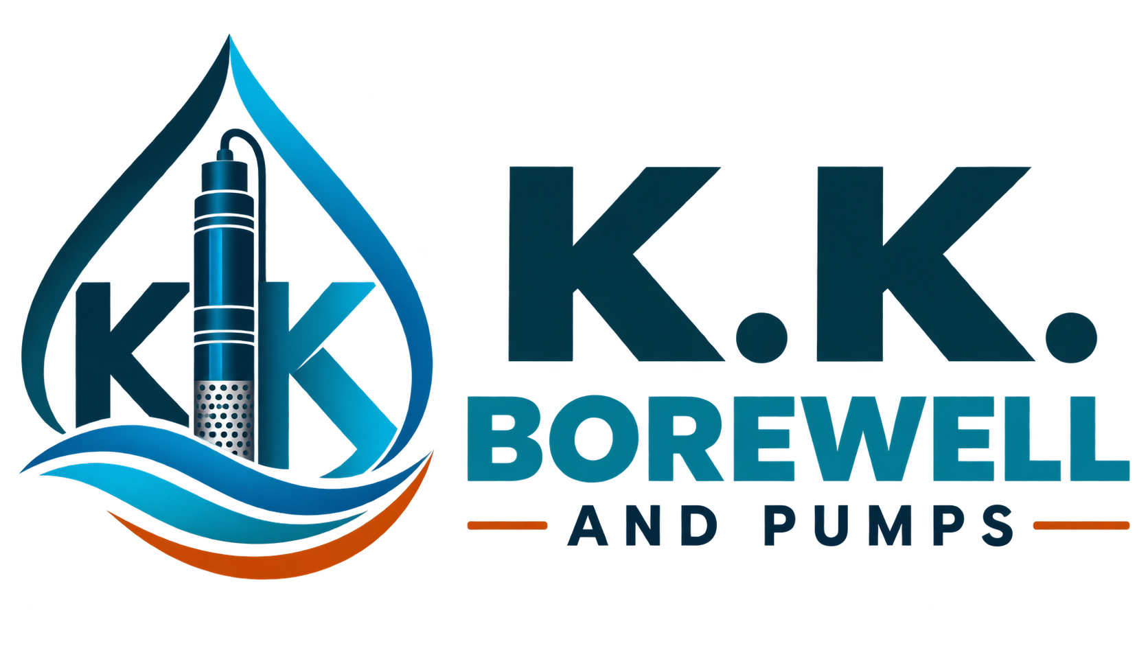 K.K. Borewell and Pumps logo